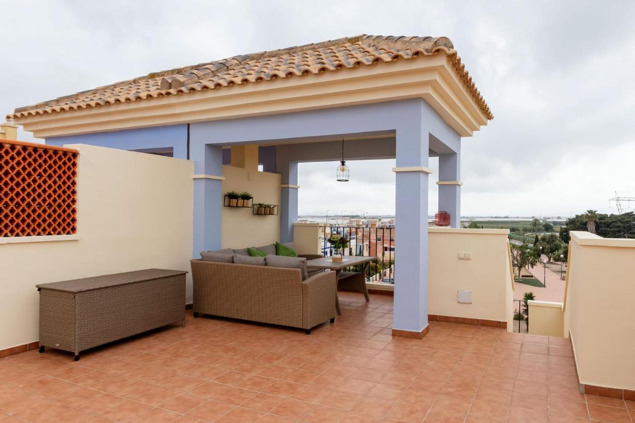 Atico Con Terraza-Solarium Y Piscina 4-6 Personas Wifi A/C Lejlighed Roda Eksteriør billede